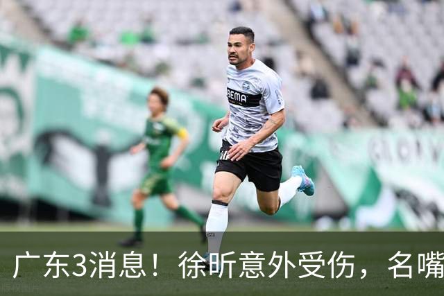 广东3消息！徐昕意外受伤，名嘴评杜锋不带训练，胡明轩新身份